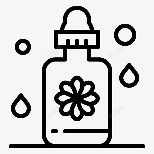 滴管精华水疗图标svg_新图网 https://ixintu.com 放松 水疗 治疗 滴管 精华
