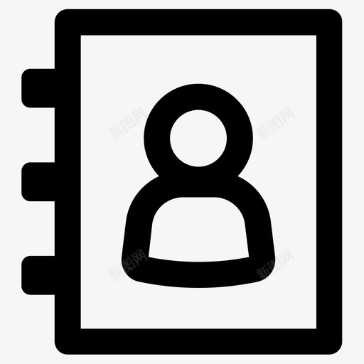 目录帐户通讯簿图标svg_新图网 https://ixintu.com 帐户 用户 目录 联系人 通讯