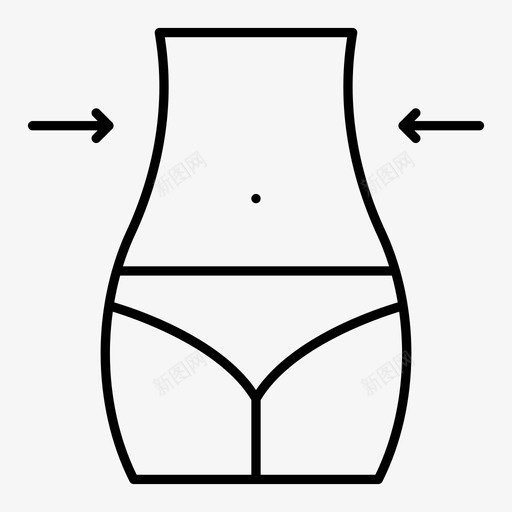 减肥运动健身图标svg_新图网 https://ixintu.com 健康 健身 健身房 减肥 图标 线图 苗条 身材 运动