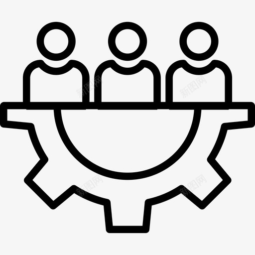 齿轮技术支持30线性图标svg_新图网 https://ixintu.com 技术支持30 线性 齿轮