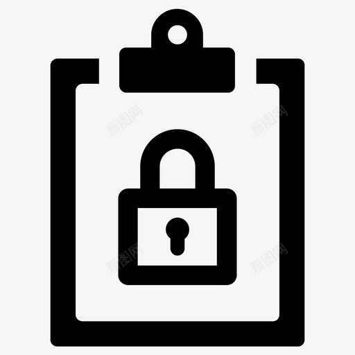 上锁私密受保护图标svg_新图网 https://ixintu.com 上锁 受保护 安全 私密 秘密