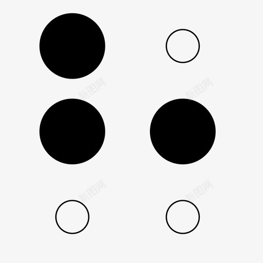 盲文h通信字母图标svg_新图网 https://ixintu.com 字母 盲文h 签名 通信