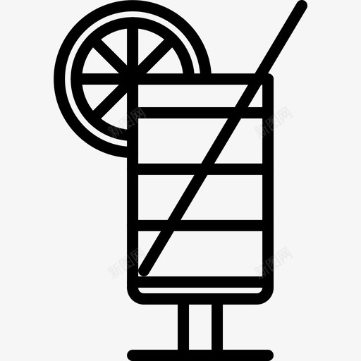 鸡尾酒44号酒吧直线型图标svg_新图网 https://ixintu.com 44号 直线 线型 酒吧 鸡尾酒