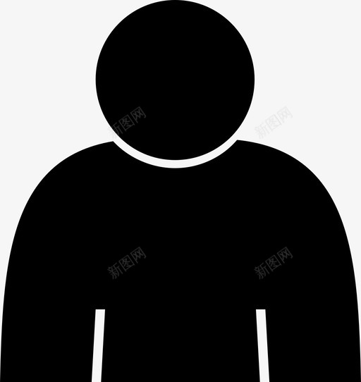 客人胖子人物图标svg_新图网 https://ixintu.com 个人资料 人物 客人 用户 胖子