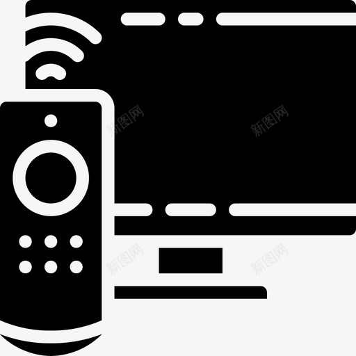 遥控器语音助手2填充图标svg_新图网 https://ixintu.com 助手 填充 语音 遥控器