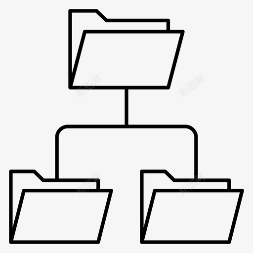 文件共享档案目录图标svg_新图网 https://ixintu.com 文件共享 文件夹 档案 目录 网络 通讯线路图标