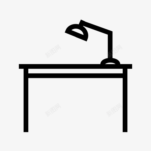 办公桌电器家具图标svg_新图网 https://ixintu.com 办公桌 家具 家居 房间 电器