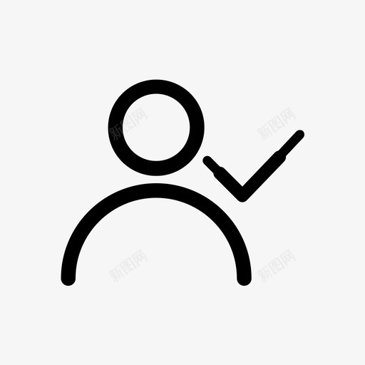 用户检查批准复选标记图标svg_新图网 https://ixintu.com 复选标记 批准 用户检查 电子商务 验证用户