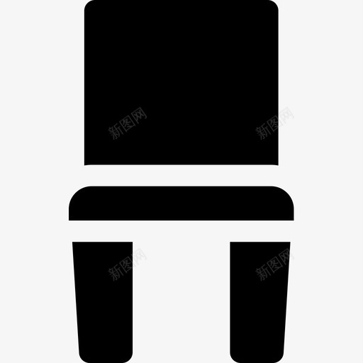 椅子家具125填充图标svg_新图网 https://ixintu.com 填充 家具125 椅子