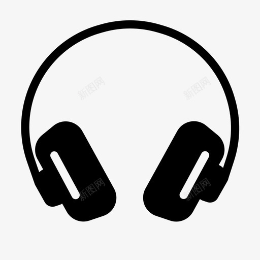 耳机音频免提图标svg_新图网 https://ixintu.com 免提 多媒体 耳机 音乐 音频