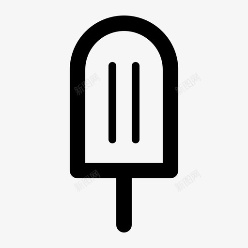 冰棒凉爽甜点图标svg_新图网 https://ixintu.com 冰棒 凉爽 夏季 新鲜 甜点 食品饮料001线