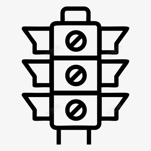 信号灯道路交通图标svg_新图网 https://ixintu.com 交通 信号灯 图标 红绿灯 线路 道路 金融 银行