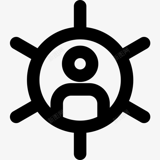 网络领导力26直线型图标svg_新图网 https://ixintu.com 直线 线型 网络 领导力