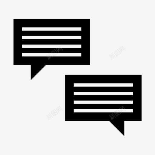 聊天留言聊天profi图标svg_新图网 https://ixintu.com profi 公司 商业 字形 留言 聊天