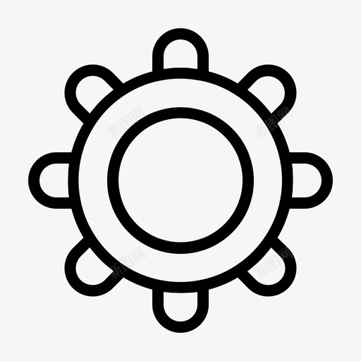 cog日齿轮图标svg_新图网 https://ixintu.com cog 人工 劳动日 设置 齿轮