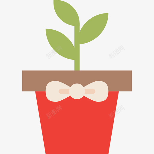 植物礼物19扁平图标svg_新图网 https://ixintu.com 扁平 植物 礼物