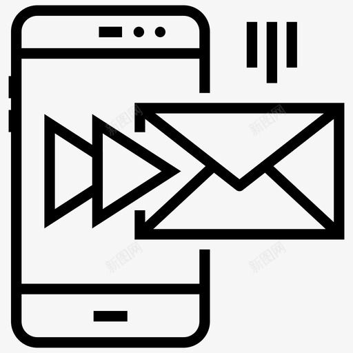转发消息转发短信移动消息图标svg_新图网 https://ixintu.com ux行图标 发送消息 发送邮件 界面界面 移动消息 转发消息 转发短信