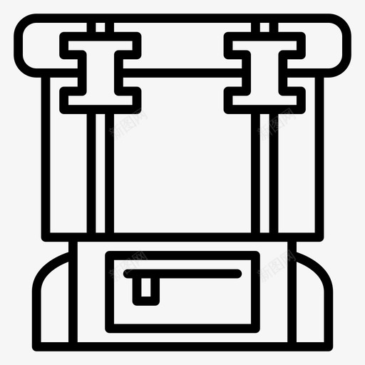 背包探险行李图标svg_新图网 https://ixintu.com 手提箱 探险 旅行 背包 行李