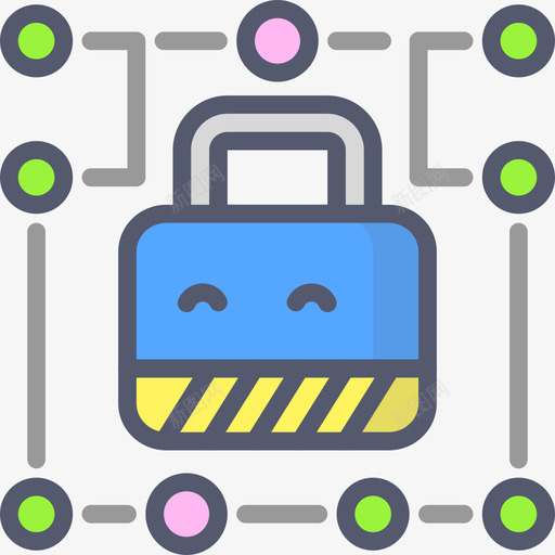 锁安全107线性颜色图标svg_新图网 https://ixintu.com 安全 线性 颜色