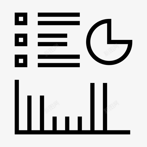 图表财务饼图图标svg_新图网 https://ixintu.com 图标 图表 统计 财务 银行 饼图