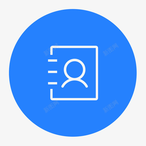 应用通用-添加通讯录svg_新图网 https://ixintu.com 应用通用-添加通讯录