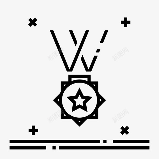 奖章徽章荣誉图标svg_新图网 https://ixintu.com 奖杯 奖章 徽章 教育 荣誉