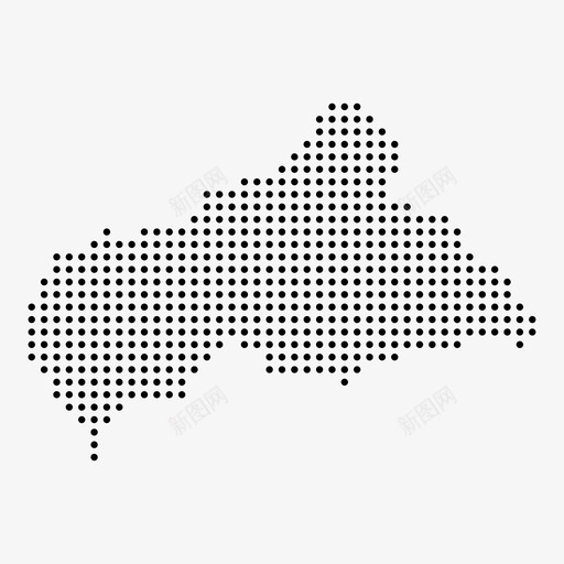 中非共和国国家点地图图标svg_新图网 https://ixintu.com 中非 共和国 国家 地图