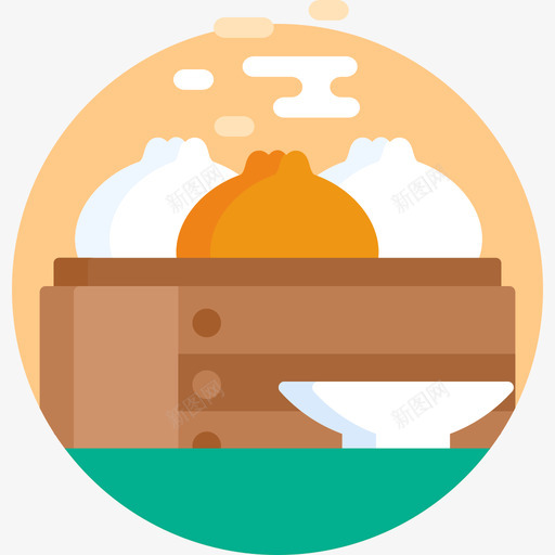 Dimsum食品157扁平图标svg_新图网 https://ixintu.com Dimsum 扁平 食品