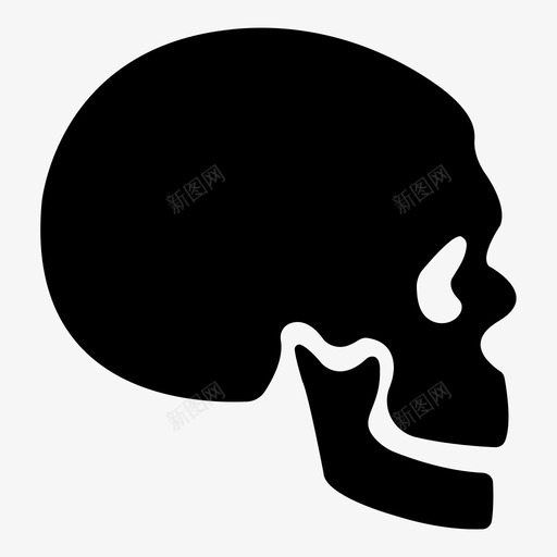 头骨骨骼人体部位图标集1svg_新图网 https://ixintu.com 人体部位图标集1 头骨 骨骼