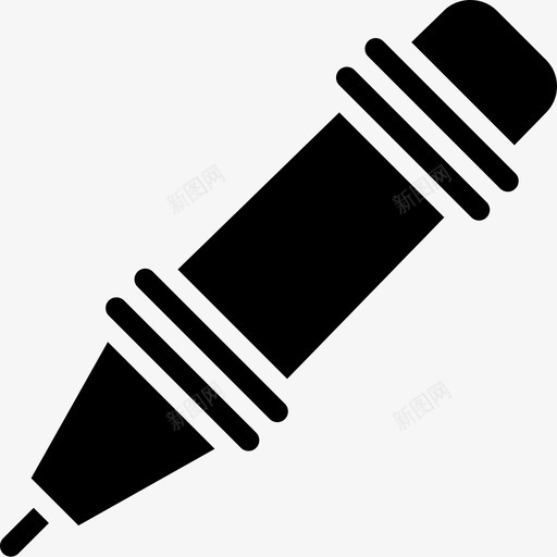 毡尖文具69字形图标svg_新图网 https://ixintu.com 字形 文具 毡尖