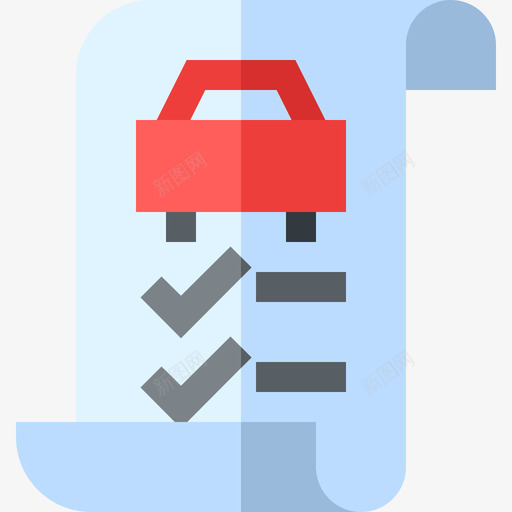 检查表汽车修理9扁平图标svg_新图网 https://ixintu.com 扁平 检查表 汽车修理