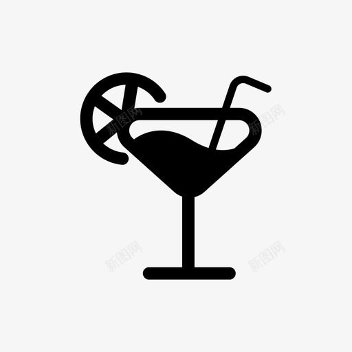 鸡尾酒全包假日图标svg_新图网 https://ixintu.com 假日 健康 全包 派对 鸡尾酒