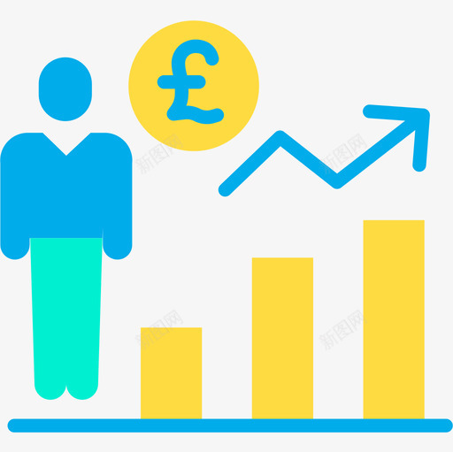 Poundstartup64扁平图标svg_新图网 https://ixintu.com Pound startup 扁平