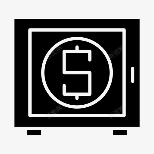 盒子钱储物柜钱保险箱图标svg_新图网 https://ixintu.com 储物柜 商业雕文 安全钱 盒子钱 钱保险箱