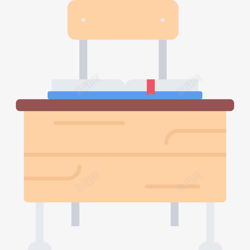 桌子66学校平的图标svg_新图网 https://ixintu.com 66学校 平的 桌子