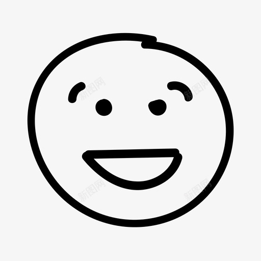 微笑表情笑图标svg_新图网 https://ixintu.com 微笑 表情