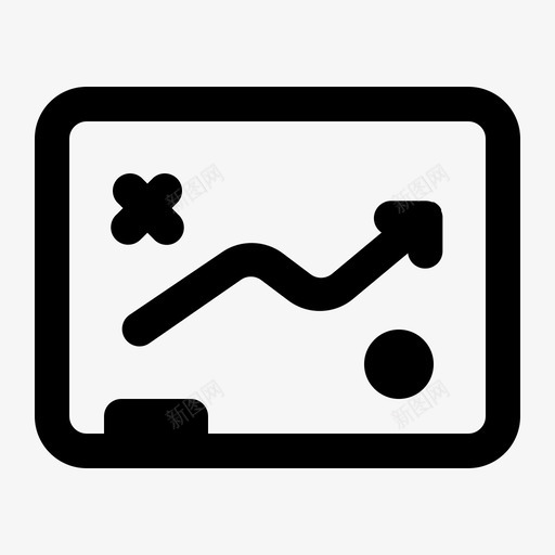 白板黑板商务图标svg_新图网 https://ixintu.com 办公 商务 展示 白板 黑板