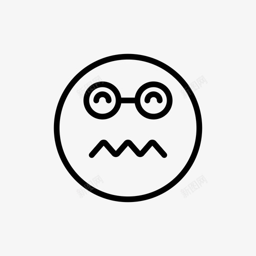 表情喜怒无常紧张图标svg_新图网 https://ixintu.com 喜怒无常 担心 紧张 表情