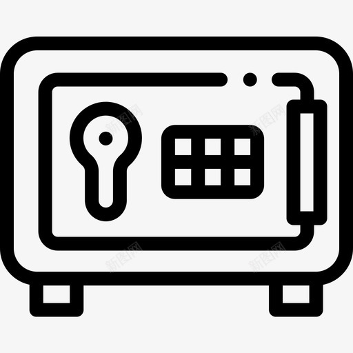 保险箱保护和安全14线性图标svg_新图网 https://ixintu.com 保护和安全14 保险箱 线性
