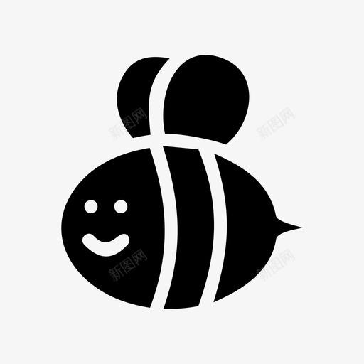 蜜蜂蜂蜜昆虫图标svg_新图网 https://ixintu.com 大自然 昆虫 蜂蜜 蜜蜂