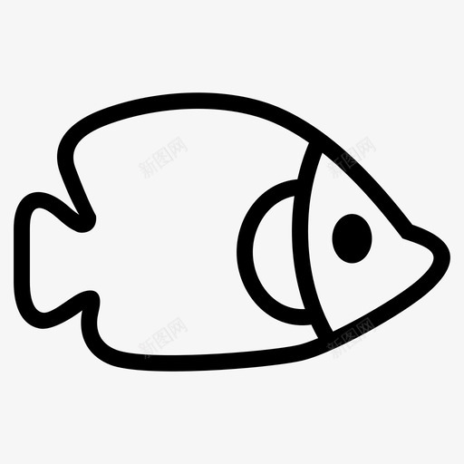 鱼水族馆钓鱼图标svg_新图网 https://ixintu.com 咸水 水族馆 海 海鲜 钓鱼 鱼