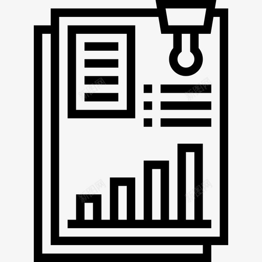 年报企业招聘直线图标svg_新图网 https://ixintu.com 企业招聘 年报 直线