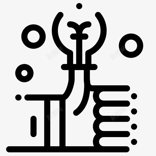 灯泡手投资图标svg_新图网 https://ixintu.com 任务 大拇指 投资 灯泡 竖起 聪明 项目管理