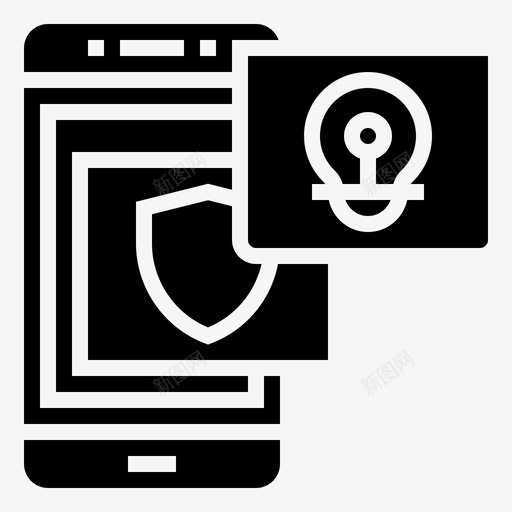 自动化物联网移动图标svg_新图网 https://ixintu.com smarthouseglyph 手机 智能 移动 联网 自动化