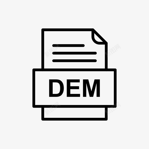 dem文件文件图标文件类型格式svg_新图网 https://ixintu.com 41种 dem 图标 文件 格式 类型