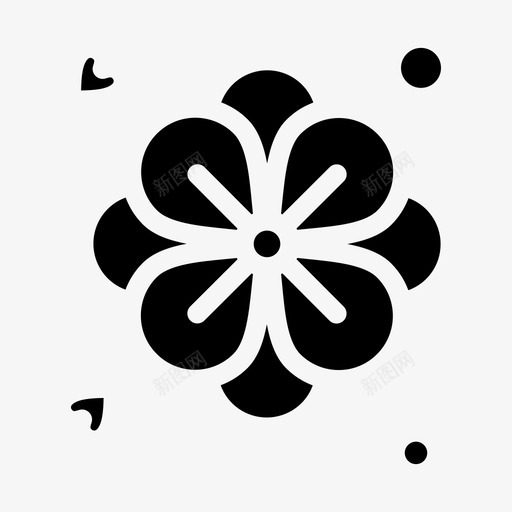 花自然夏天图标svg_新图网 https://ixintu.com 夏天 母亲节快乐 自然 花