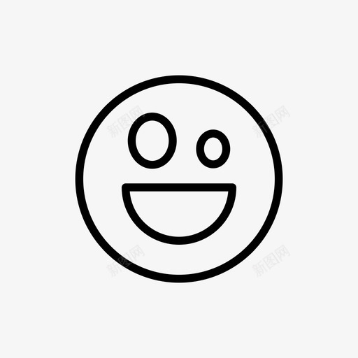 表情情绪微笑图标svg_新图网 https://ixintu.com 微笑 情绪 表情