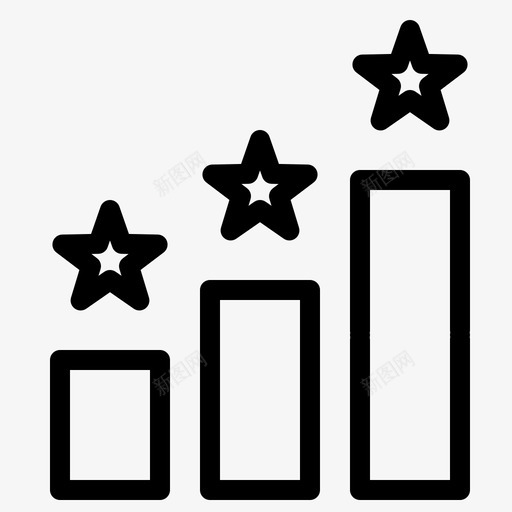 成就条形图职位图标svg_新图网 https://ixintu.com 成功 成就 条形图 网络和社交媒体 职位