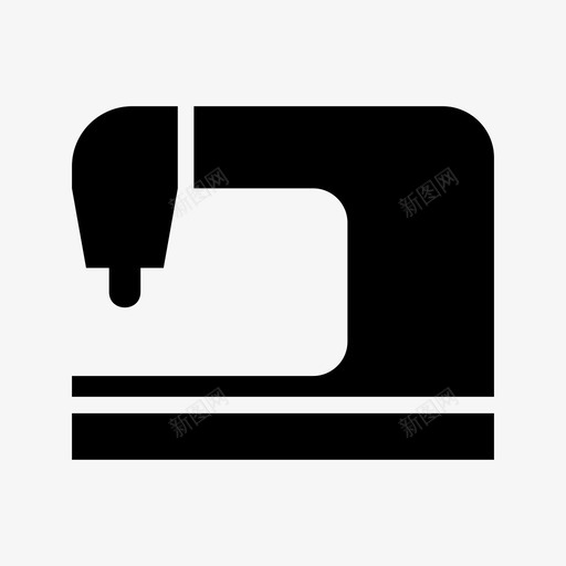 缝纫机工艺裁缝图标svg_新图网 https://ixintu.com 工艺 缝纫机 裁缝