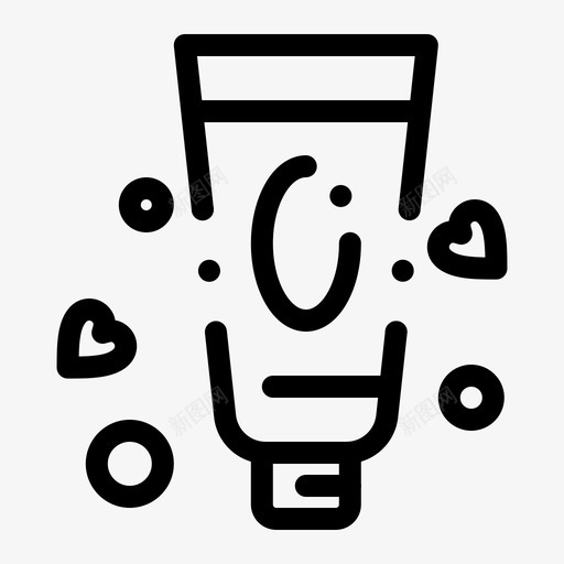 奶油乳液牙膏图标svg_新图网 https://ixintu.com 乳液 奶油 母亲节快乐 牙膏